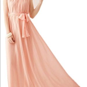 LN Peach halter floor length dress
